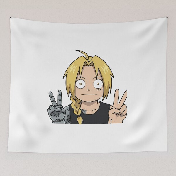 Item preview, Edward Elric Fullmetal Alchemist Chibi Peace Sign designed and sold by earlobejerk.
