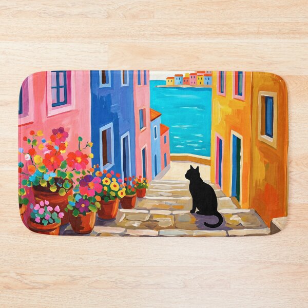 Item preview, Black Cat parís Window View Art designed and sold by Timegraf.