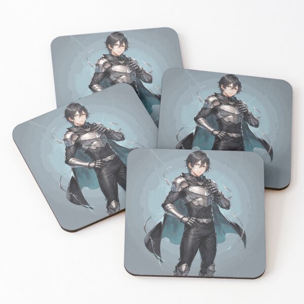 Item preview, Futuristic Black Knight Anime Warrior designed and sold by KeirLeland.