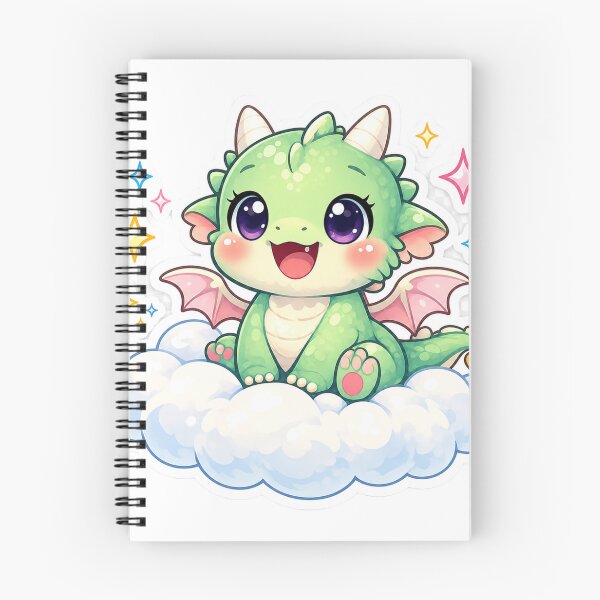 Item preview, Cute Baby Dragon Sitting on a Cloud Kawaii Sticker | Fantasy Dragon | Pastel Chibi Dragon | Magical Cute Sticker designed and sold by Sidra digital art 8277237.