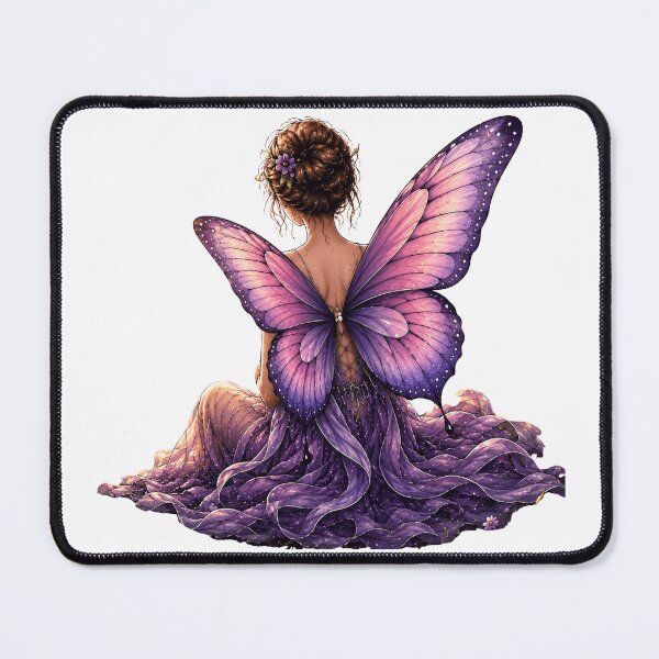 Item preview, Purple Butterfly Fairy Girl designed and sold by Manifestsusan.