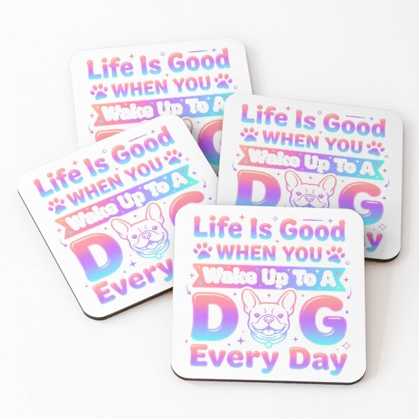 Item preview, Life is good when you wake up to a dog every day. Cute labrador retriever quote in watercolor style Essential T-Shirt designed and sold by gidget-gadget.