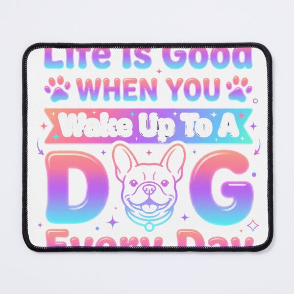 Item preview, Life is good when you wake up to a dog every day. Cute labrador retriever quote in watercolor style Essential T-Shirt designed and sold by gidget-gadget.
