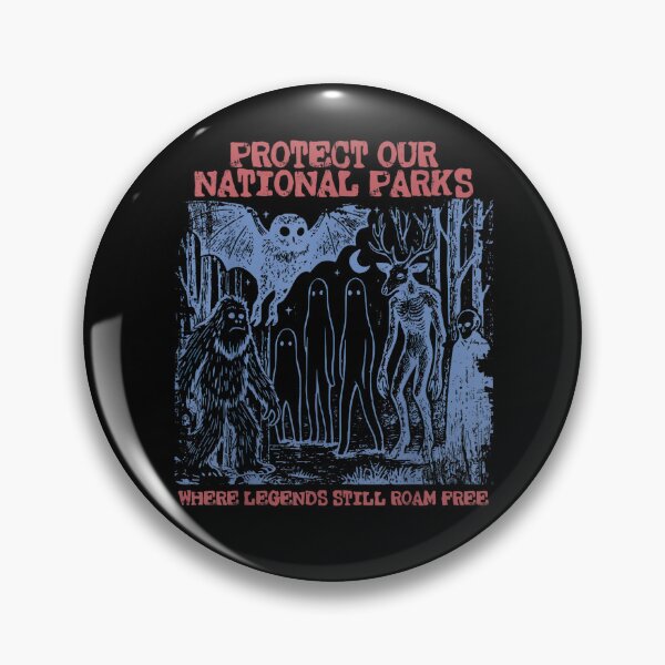 Item preview, Protect Our National Parks Shirt, Mothman Bigfoot Cryptid Horror Graphic Tee, Weirdcore Outdoors Gift designed and sold by MOUL-TMER.