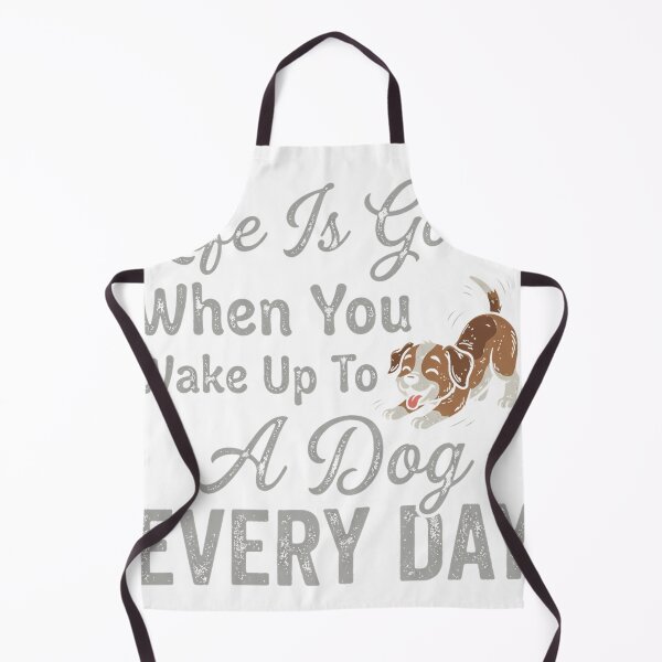 Item preview, Life is good when you wake up to a dog every day. Cute great dane quote in gradient color Essential T-Shirt designed and sold by KTY-NUSS.