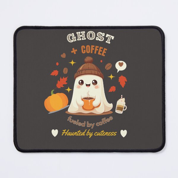 Item preview, Cute Ghost Coffee Halloween Shirt | Fueled by Coffee Haunted by Cuteness Retro Kawaii Autumn Design designed and sold by jananinaveen.