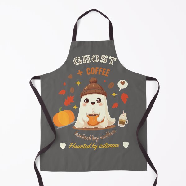 Item preview, Cute Ghost Coffee Halloween Shirt | Fueled by Coffee Haunted by Cuteness Retro Kawaii Autumn Design designed and sold by jananinaveen.