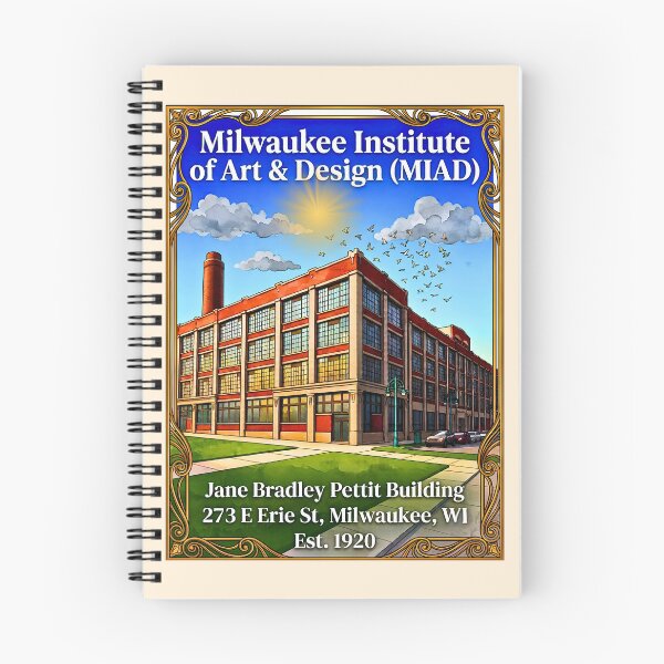 Item preview, Milwaukee Institute of Art and Design Vintage Watercolor Art designed and sold by EvergreenPark - Tee Studio.