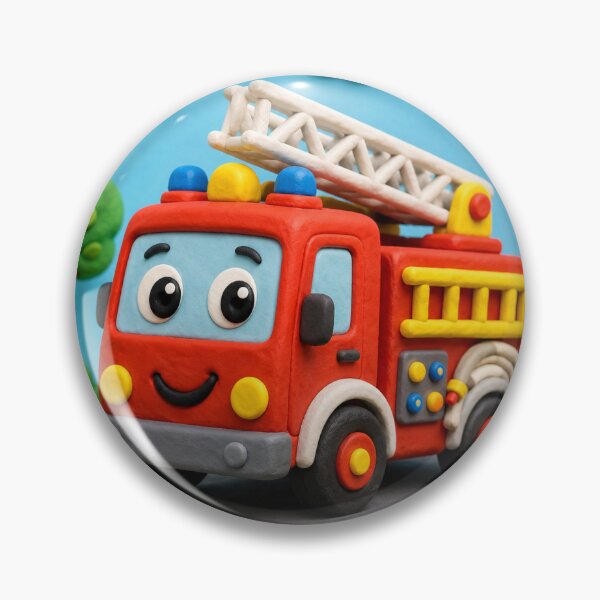 Item preview, Firetruck - clay designed and sold by AcornAndPebble.