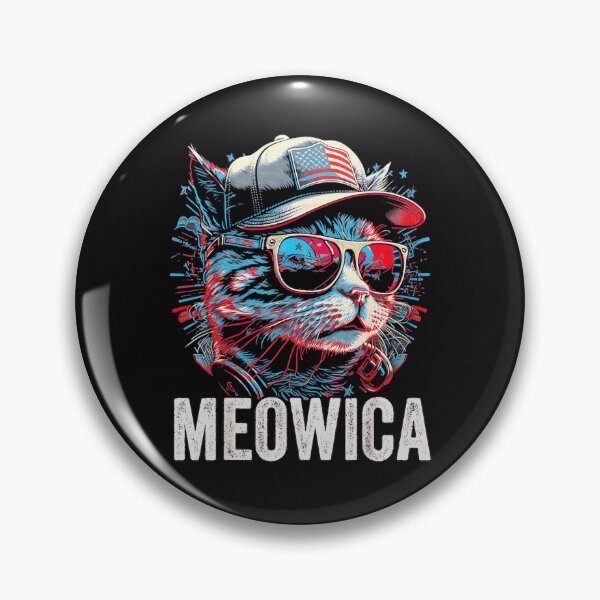 Item preview, Meowica Patriotic Cat American Flag USA Cat Lover designed and sold by DanielVantiOAL.