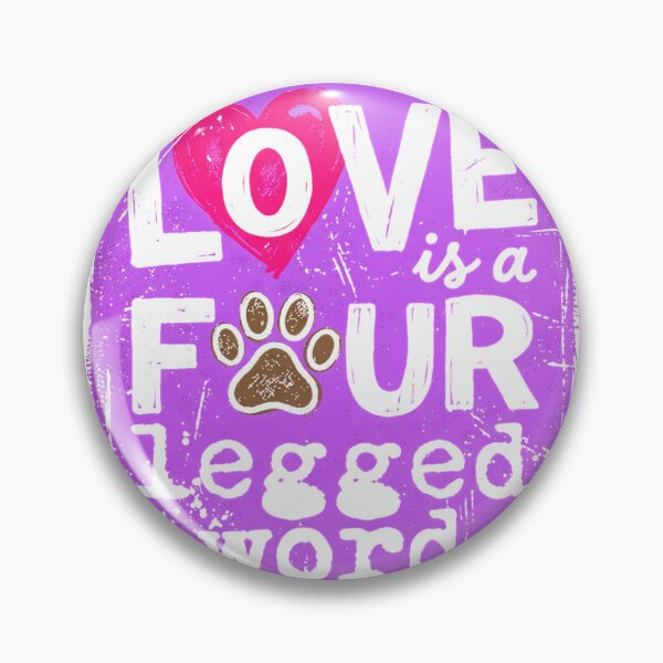 Item preview, Love is a Four Legged Word - Dark Pink Paw Active T-Shirt designed and sold by Othinus.