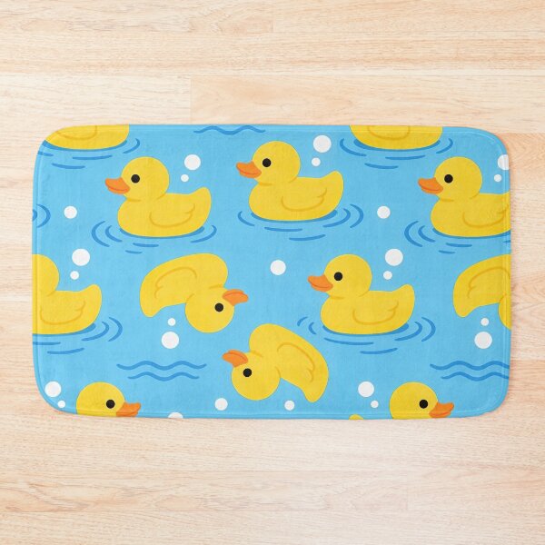 Item preview, Cute Yellow Rubber Ducks in Water Seamless Pattern Throw Pillow designed and sold by FestivityFinds.