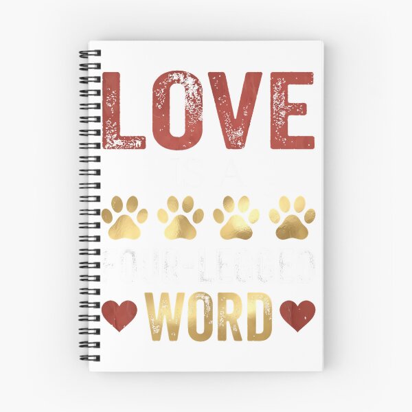 Item preview, Love is a Four Legged Word - Light Text on Black Background Oversized T-Shirt designed and sold by Badriiiii.