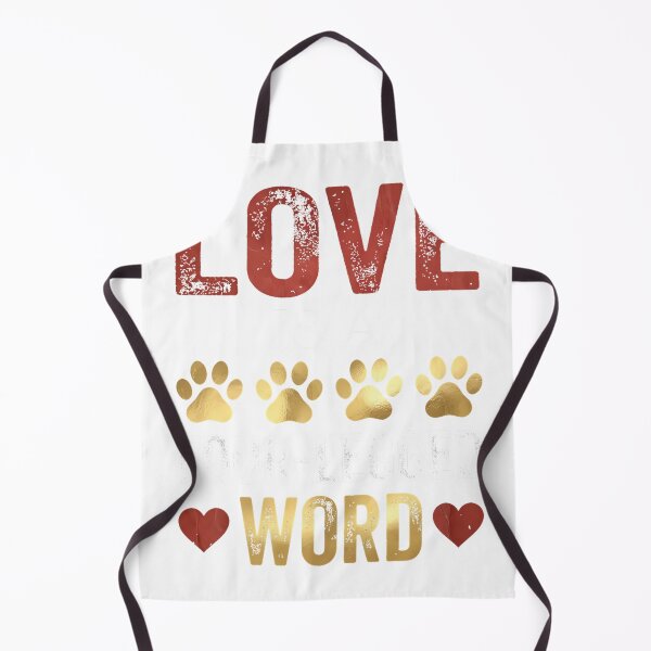 Item preview, Love is a Four Legged Word - Light Text on Black Background Oversized T-Shirt designed and sold by Badriiiii.