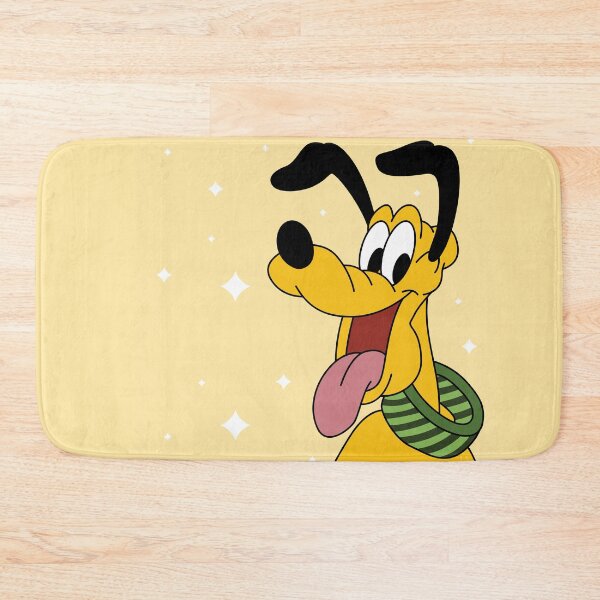 Item preview, Happy Pluto Dog Yellow Background Vector Illustration designed and sold by LudmylArt.