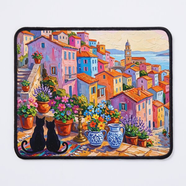 Item preview, Black Cat parís Window View Art designed and sold by Timegraf.