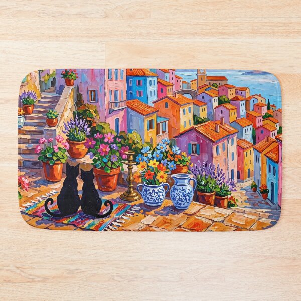 Item preview, Black Cat parís Window View Art designed and sold by Timegraf.