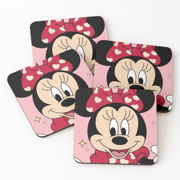 Item preview, Lindo patrón de corazones de Minnie Mouse en rosa (arte vectorial) designed and sold by LudmylArt.