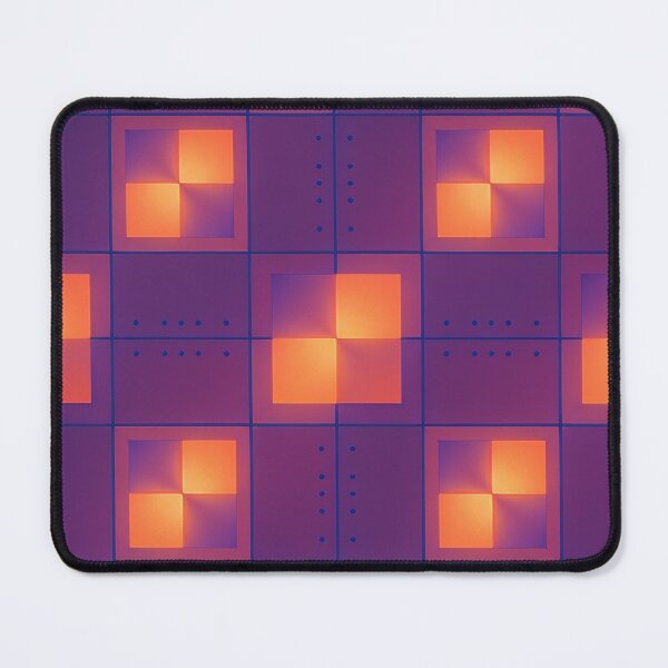 Item preview, Abstract Neon Purple and Orange Geometric Grid Pattern iPhone Case designed and sold by FestivityFinds.
