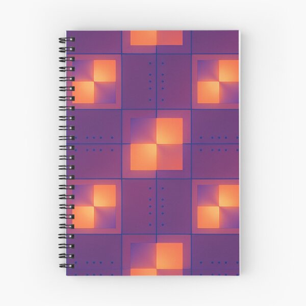 Item preview, Abstract Neon Purple and Orange Geometric Grid Pattern iPhone Case designed and sold by FestivityFinds.