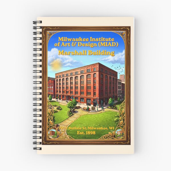 Item preview, Milwaukee Institute of Art and Design Marshall Building Historic Architecture designed and sold by EvergreenPark - Tee Studio.