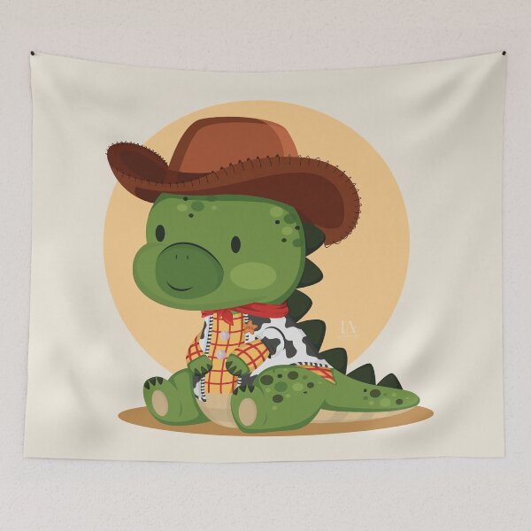 Item preview, Dinosaur Cowboy Rex designed and sold by LudmylArt.