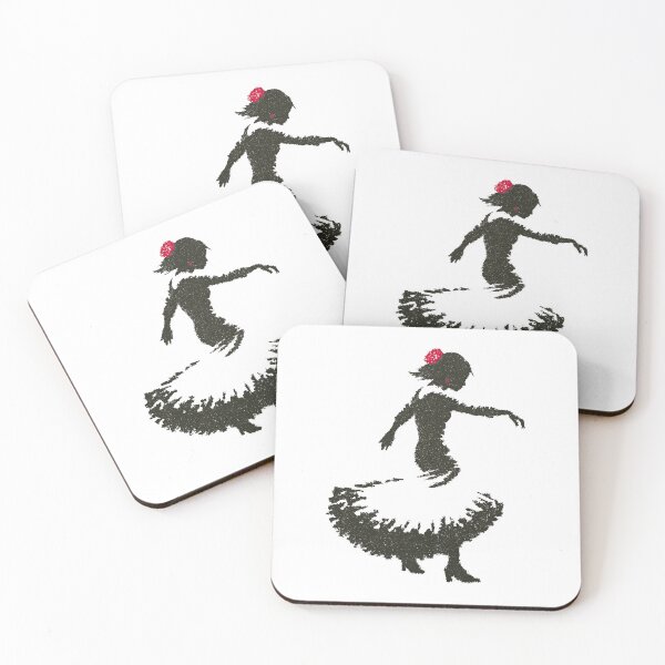Item preview, Rhythmic Flamenco Movement Sharp Urban Stencil Accent designed and sold by EdvvinStudios.