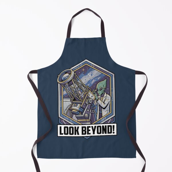 Item preview, Alien Scientist Looking Through Telescope Look Beyond Graphic designed and sold by DuckOddity.