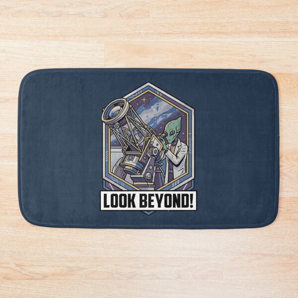 Item preview, Alien Scientist Looking Through Telescope Look Beyond Graphic designed and sold by DuckOddity.