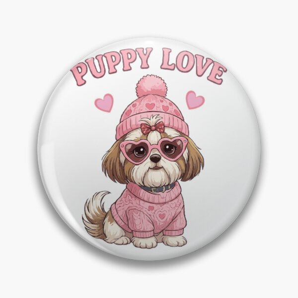 Item preview, Puppy Love Shih Tzu | Cute Valentine's Day Dog Aesthetic designed and sold by PawsAndPallette .