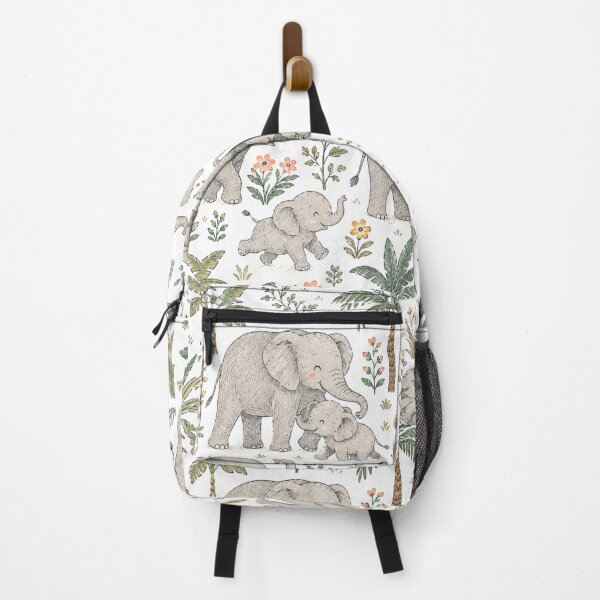 Item preview, Cute Elephant Pattern for playful, seamless wildlife-inspired designs. designed and sold by Ink Matrix.