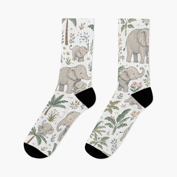 Item preview, Cute Elephant Pattern for playful, seamless wildlife-inspired designs. designed and sold by Ink Matrix.