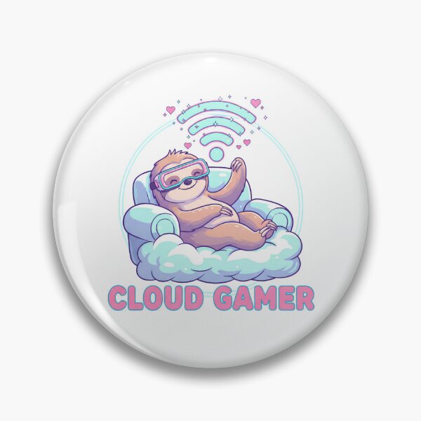 Item preview, Cloud Gamer Sloth – Cute Gaming Sloth with VR Goggles | Funny Cloud Gaming Design designed and sold by PT PROJECT.