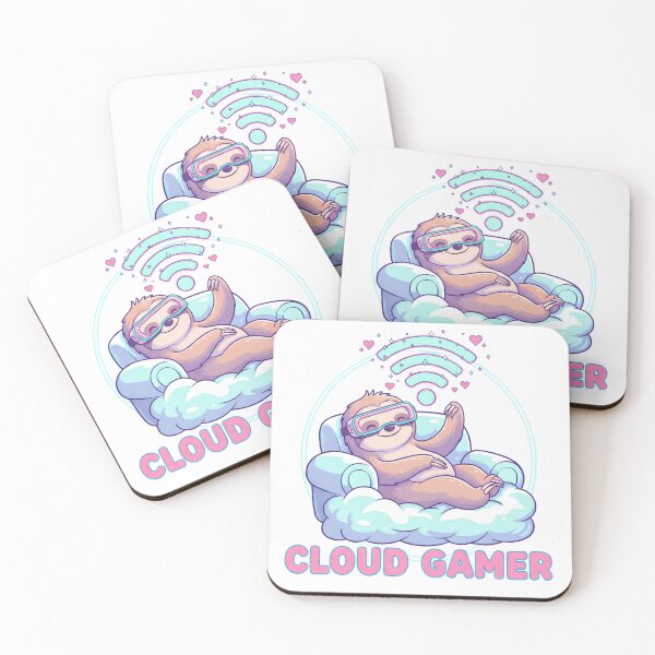 Item preview, Cloud Gamer Sloth – Cute Gaming Sloth with VR Goggles | Funny Cloud Gaming Design designed and sold by PT PROJECT.