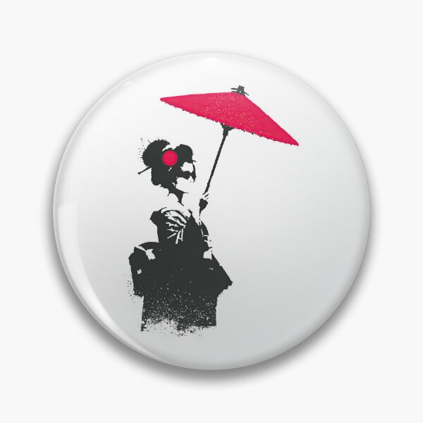 Item preview, Traditional Japanese Geisha Elegant Flow Splatter Portrait designed and sold by EdvvinStudios.