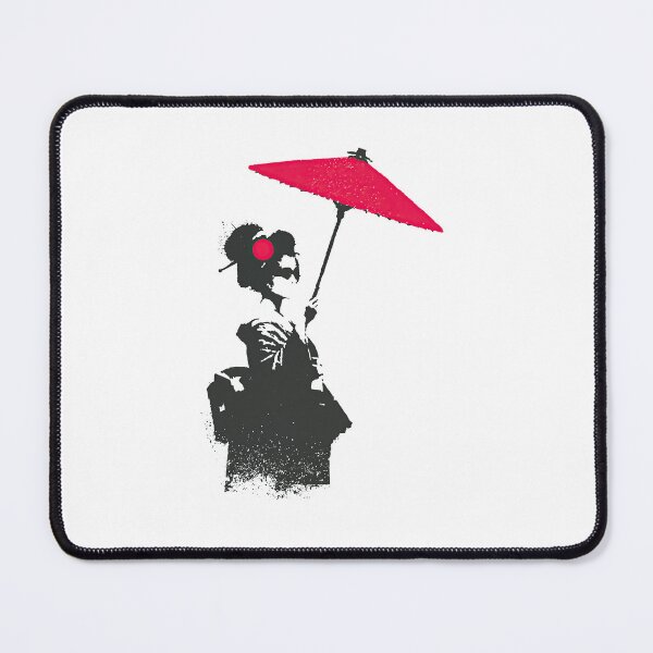 Item preview, Traditional Japanese Geisha Elegant Flow Splatter Portrait designed and sold by EdvvinStudios.
