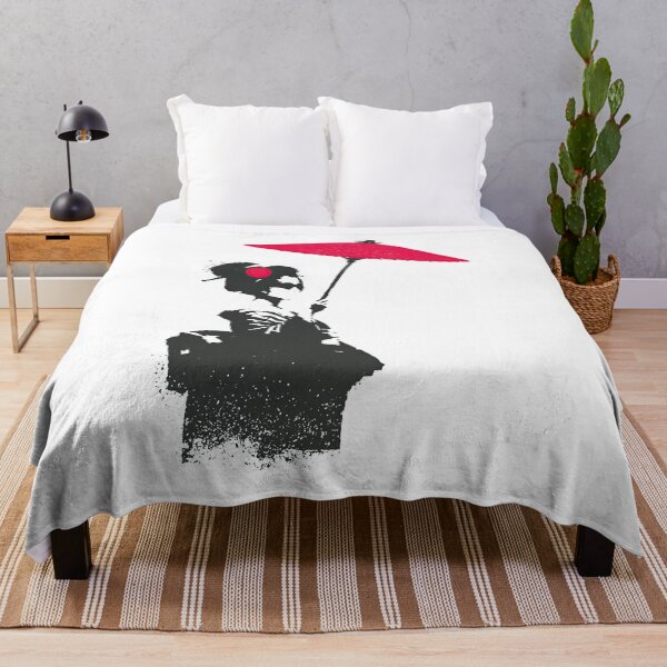 Item preview, Traditional Japanese Geisha Elegant Flow Splatter Portrait designed and sold by EdvvinStudios.