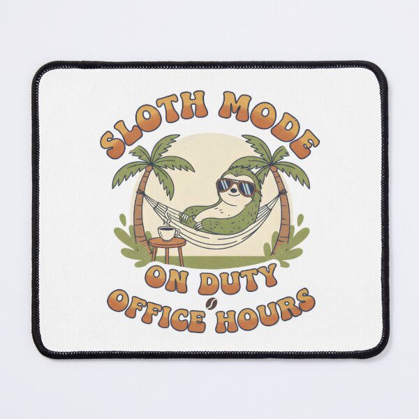 Item preview, Sloth Mode On Duty – Funny Coffee Sloth Hammock Design | Lazy Vacation Vibes designed and sold by PT PROJECT.