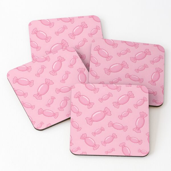 Item preview, Cute Pastel Pink Candy Wrapper Seamless Pattern Throw Pillow designed and sold by FestivityFinds.