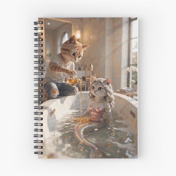 Item preview, Mermaid Cat Bath Time designed and sold by LowenMacrae.