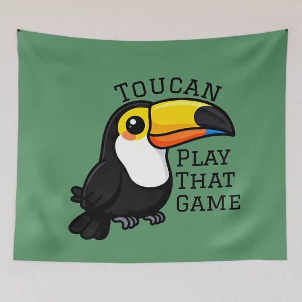Item preview, Toucan Play That Game, Smug Bird Typography Art designed and sold by WrenAndWhimsy.