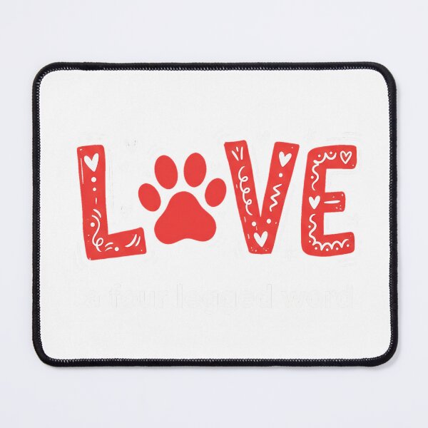 Item preview, Love is a Four Legged Word Dog Dogs Essential T-Shirt designed and sold by gidget-gadget.