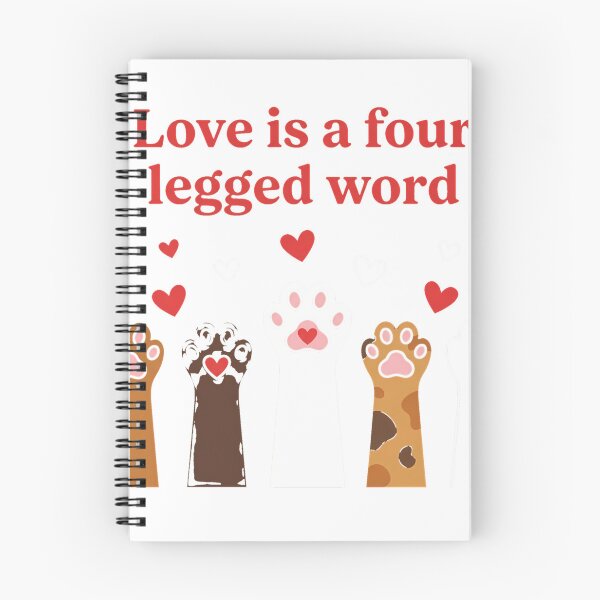 Item preview, LOVE IS A FOUR LEGGED WORD CAT Oversized T-Shirt designed and sold by KTY-NUSS.