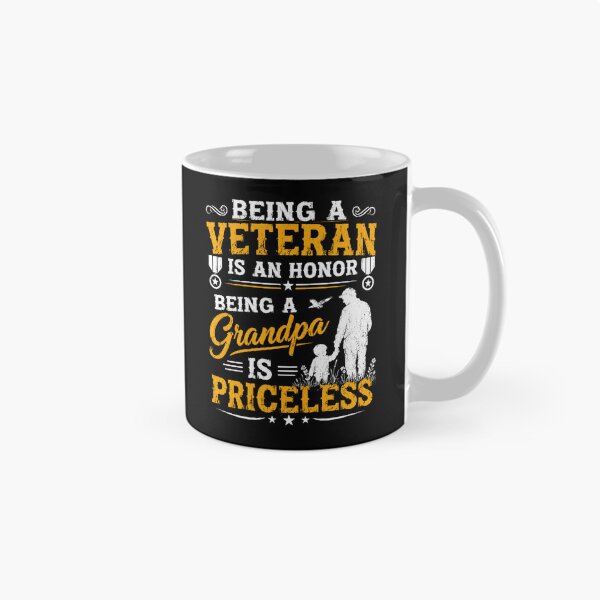 Item preview, Being a Veteran Is an Honor Being a Grandpa Is Priceless Family Tribute designed and sold by Osstaramilua.