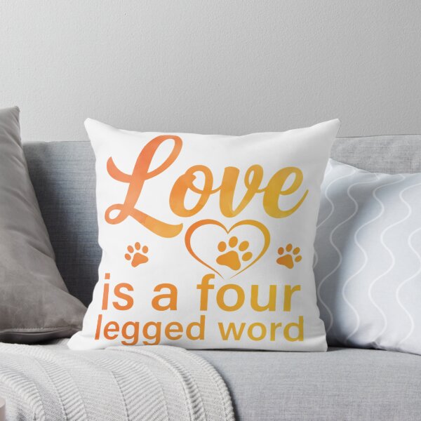 Item preview, Love Is A Four Legged Word Dog Lover Puppy Lover Essential T-Shirt designed and sold by KTY-NUSS.