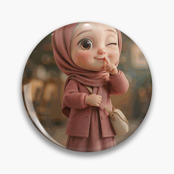 Item preview, Cute Hijabi Girl Winking designed and sold by LowenMacrae.