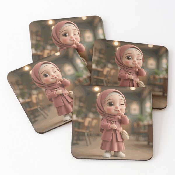 Item preview, Cute Hijabi Girl Winking designed and sold by LowenMacrae.