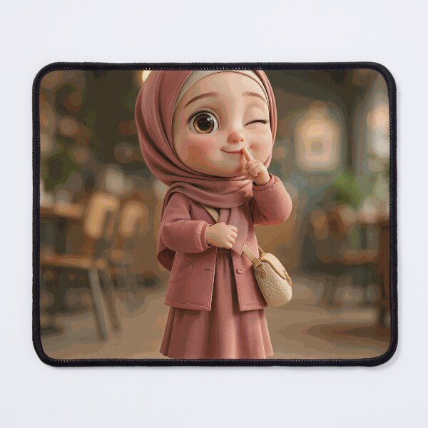 Item preview, Cute Hijabi Girl Winking designed and sold by LowenMacrae.