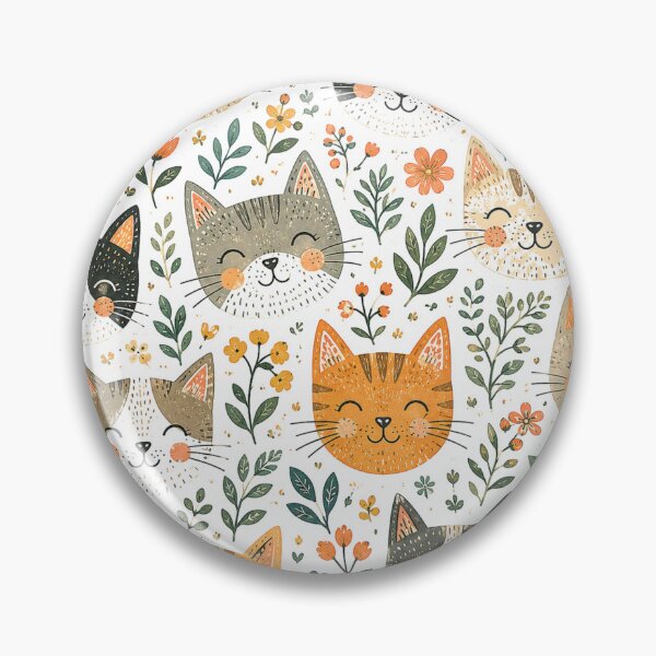 Item preview, Elegant Cat Pattern for stylish decor and premium feline-inspired designs. designed and sold by Ink Matrix.