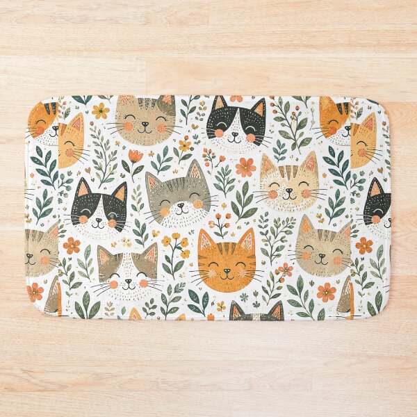 Item preview, Elegant Cat Pattern for stylish decor and premium feline-inspired designs. designed and sold by Ink Matrix.